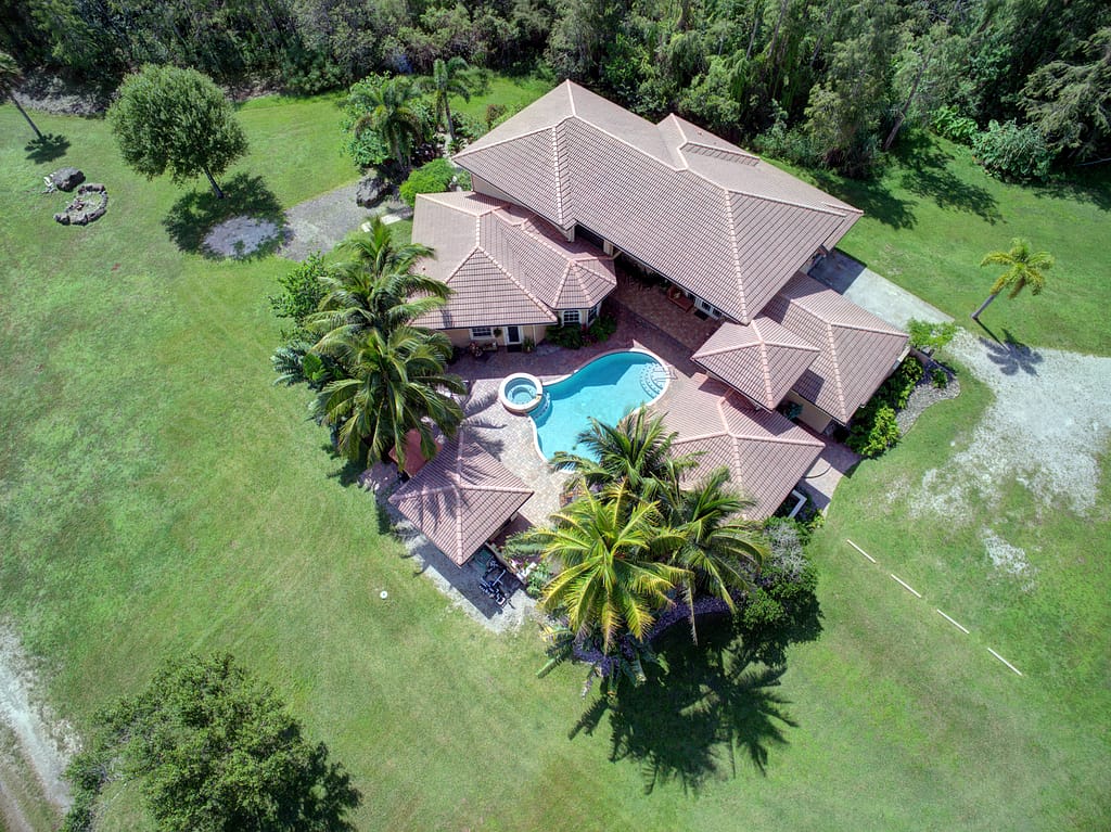 Aerial real estate photo