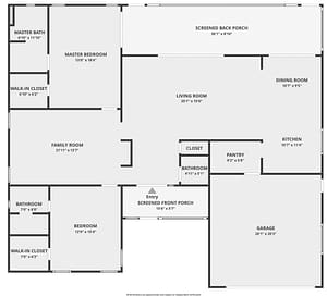 Real estate floor plan